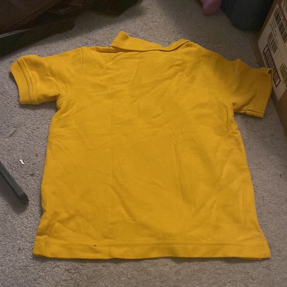 little boys Gymboree yellow button up shirt size 4 100% cotton - Picture 2 of 3